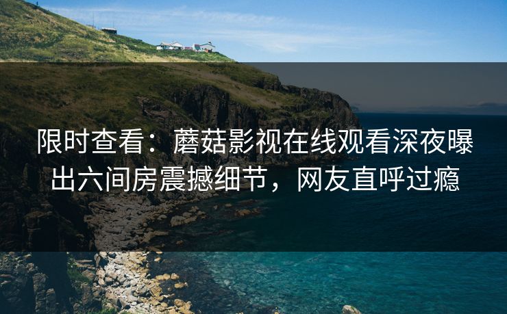 限时查看：蘑菇影视在线观看深夜曝出六间房震撼细节，网友直呼过瘾