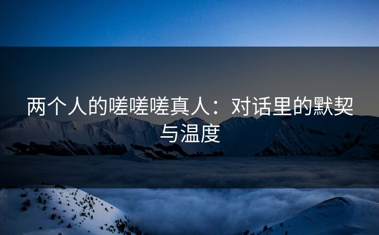两个人的嗟嗟嗟真人:对话里的默契与温度 两个人的嗟嗟嗟真人:对话里的默契与温度
